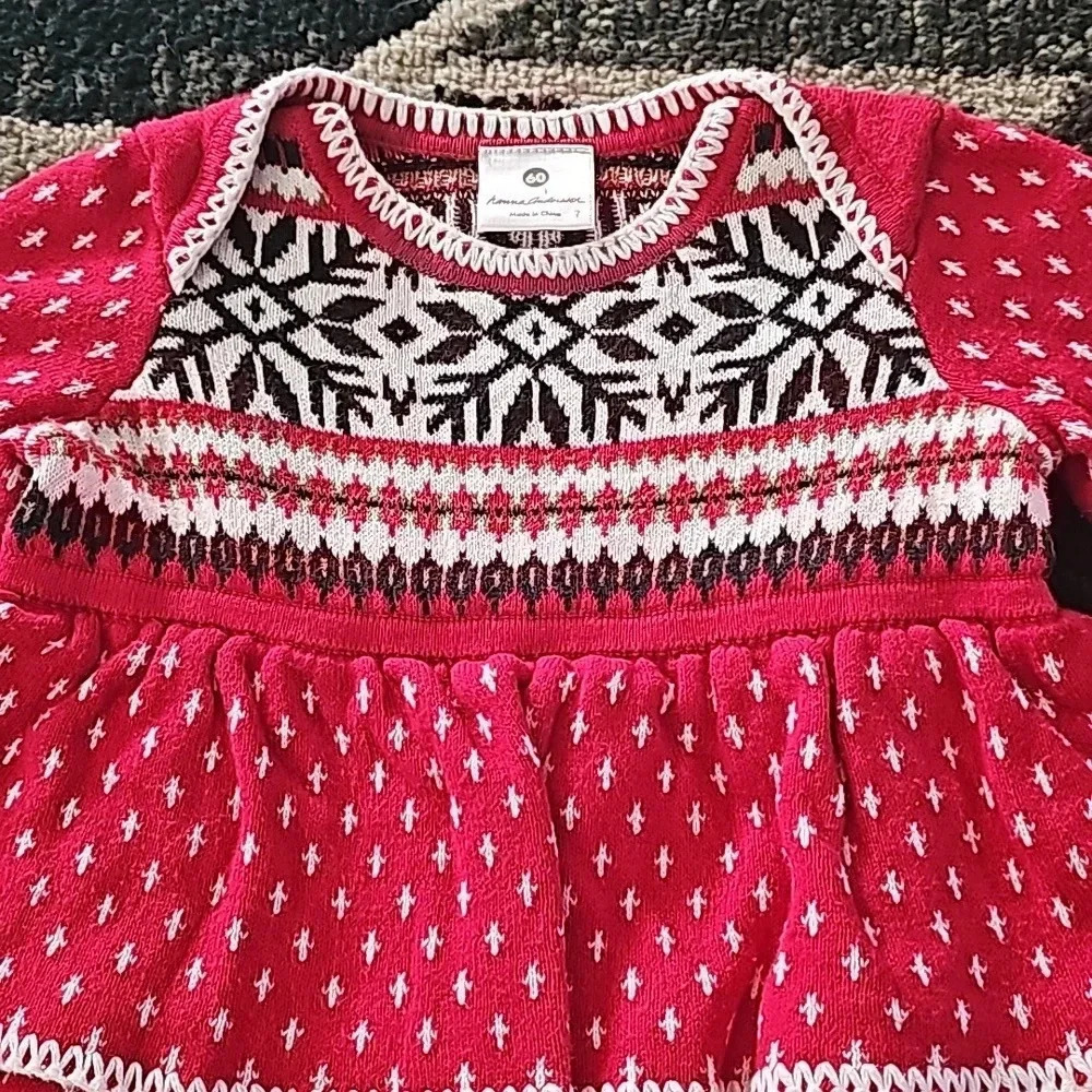 Nwot Christmas sweater dress from Hanna Anderson - Picture 2 of 2